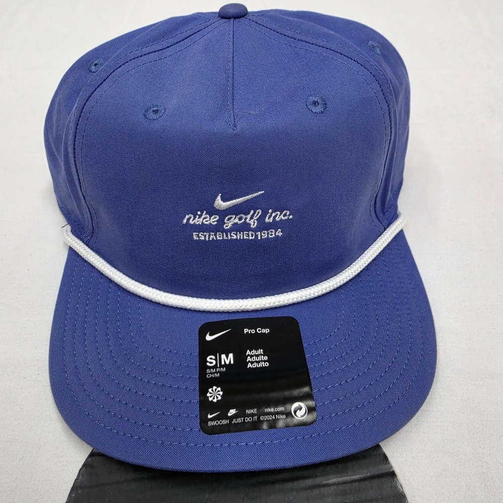 Nike Golf Inc Established 1984 Pro Cap Blue Rope Hat IB8543-411 Men's Size S/M